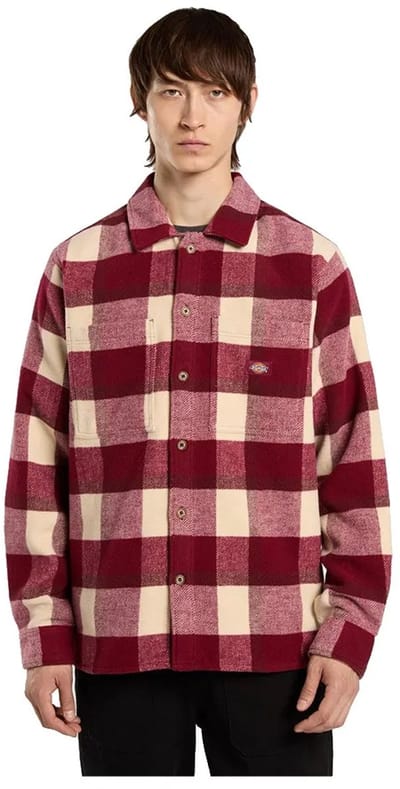 Dickies Plaid Coaling Overhemd Met Lange Mouwen Rood XL Man
