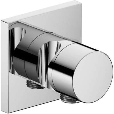 Keuco KE 2-weg afsluit-en omschakelv.IXMO Pure 59557, slangaansl./handdouche,hoekig,verchroomd, 59557010202