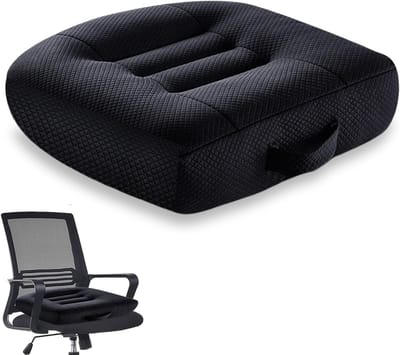 Ergonomisch Orthopedisch Autositzkussen 40 x 40 cm voor Auto, Kantoorstoel en Rolstoel - Extra Groot en Comfortabel