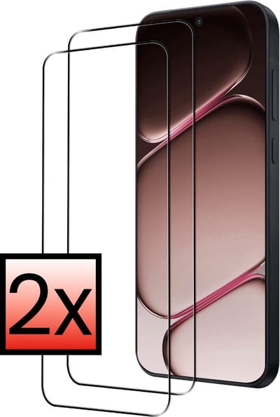 Screenprotector - 2 Stuks - Geschikt voor OnePlus Nord 6 - Full Cover - Beschermglas - Gehard Glas - Tempered Glass - Screen Protector