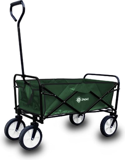 Rijoka Bolderkar - Opvouwbaar - Bolderwagen - Draagkracht 70kg - Inklapbaar - Inhoud 100Liter - Groen