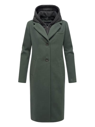 Navahoo Kekstraum dames overgangsmantel met uitneembare hoodie-inzet