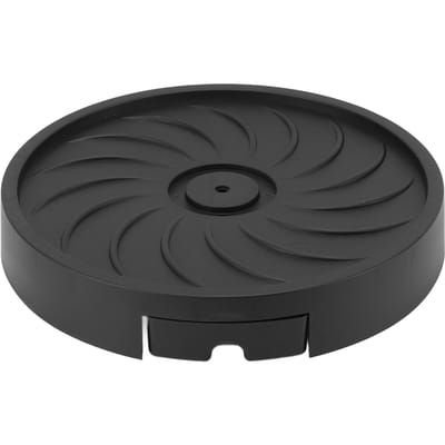 Support à roulettes pour plantes avec 4 roues Plateau palette mobile en plastique pour jardin jardinière terrasse Inner Width 30cm/11.8in noir