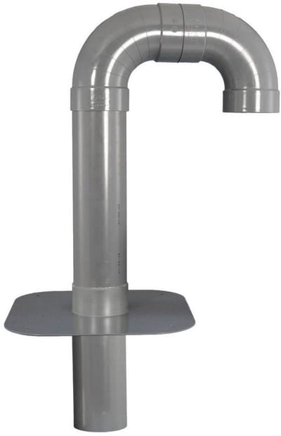 Dakdoorvoer Platte Dak Zwanenhals voor Kabel, Zonne-energie of Antenne (Diverse Maten)