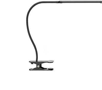 DnA® Bureaulamp LED - Burolamp - Bureaulamp Met Klem - Bureaulamp Kind - Bureaulamp LED Dimbaar - Zwart - 63cm x 5cm x 40cm