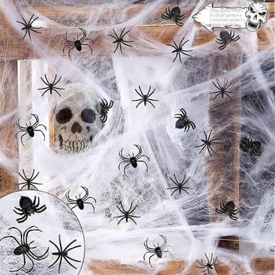 Solacis Halloween Decoratie - Spinnenweb - Halloween versiering - Decoratie buiten - Horror - Eng - Must have voor halloween!