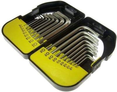 Inbus en Torxsleutel set, 18 delig, 1.5mm, 2mm, 2.5mm, 3mm, 4mm, 5mm, 6mm, 8mm, 10mm