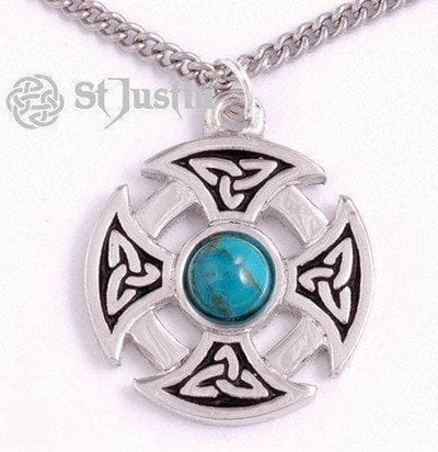 St Justin keltische kruis Triangular Knot(XN82T)