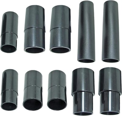 Stofzuiger Adapter Set - Gereedschap Adapter - Stof Afzuigen - Universele Pasvorm - 30-38mm - Zwart