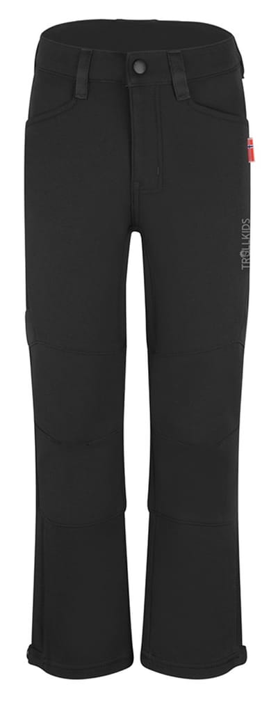 Trollkids Femund Softshell Broek Zwart 110 cm Jongens,Meisjes