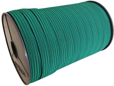 Expansietouw plat - Elastisch koord - Bevestigen en zekeren - Hoge rekbaarheid - 20 meter - Groen