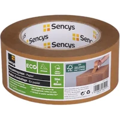 Sencys Verpakkingstape - Bruin - 50m X 48mm