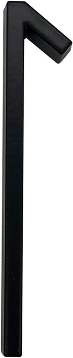Huisnummer Plaquette - Adresbord Modern - Huis Identificatie - Weerbestendig Zink - 127mm Hoog - Zwart