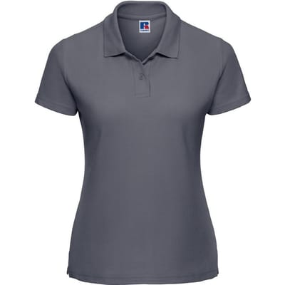 Russell Dames/Dames Klassiek Effen Poloshirt van Polycotton (Konvooi Grijs)