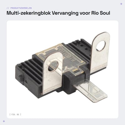Dailygoods - Multi-zekeringblok - Vervanging voor Rio Soul - Compact formaat - Batterij zekeringkast - Voor Accent Venue 2018-2022 - Onderdeelnummer 1...