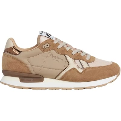 Pepe Jeans Brit Mirror Schoenen Beige EU 38 Vrouw