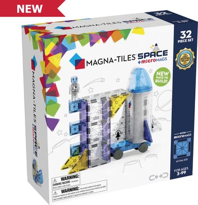Magna-Tiles Space 32-Piece Magnetic Construction Set
