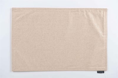 Rasteli Placemat Vlekwerend Amandel Bruin 45 x 30 cm  Voordeelset van 2 stuks