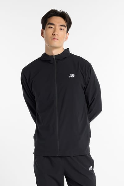 New Balance Sport Woven Jacket Black Maat: S | Lichte Jassen Outlet | Heren | Zwart