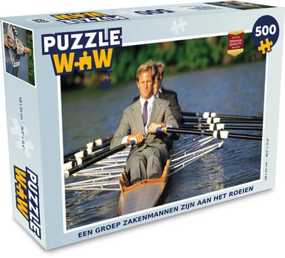 Puzzel Een groep zakenmannen zijn aan het roeien - Legpuzzel - Puzzel 500 stukjes