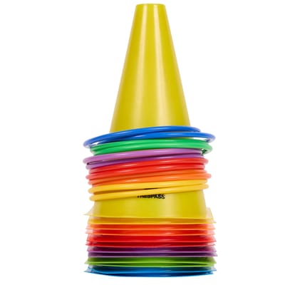 Trespass Kegel & Ring Spel (Pak van 12) (Veelkleurig)
