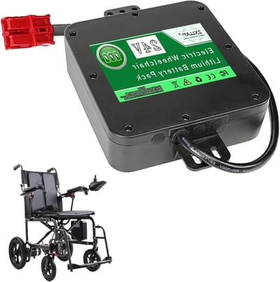 Lithiumaccu - Oplaadbare accu - Mobiliteit verbeteren - Geïntegreerd BMS - 24V 10Ah - Zwart
