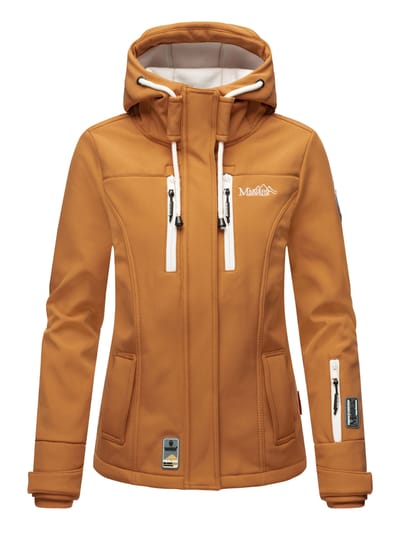 Marikoo dames softshelljas – Kleine Zicke, warm met capuchon & fleecevoering