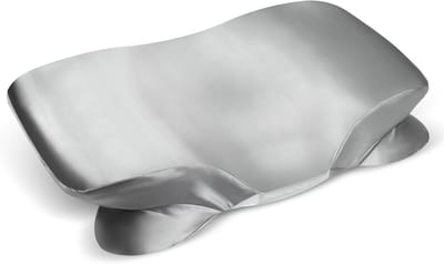 Famanu - Satijnen kussenslopen voor traagschuimkussens 40x60 cm grijs, glad en zacht met onzichtbare ritssluiting