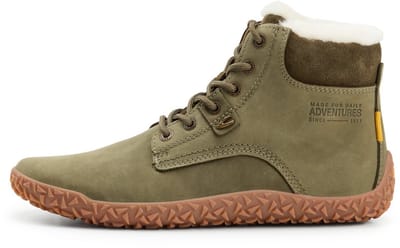 camel active Gevoerde veterschoen met rubberzool - Maat womenswear-37 - Donker Groen