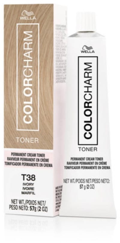 Wella Color Charm Permanent Creme Toner - T38 - Ivory - *NIEUWE VERPAKKING* - Wella Toner - Blond toner - Haar toner