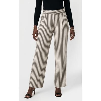 & Other Stories Paul Striped Trouser Beige Größe: 32 | Stoffhosen Outlet | Damen | Braun
