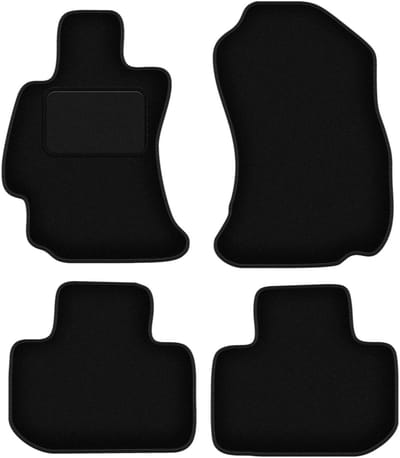 Zwarte velours vloermatten voor: Subaru Forester IV SUV (2013-)