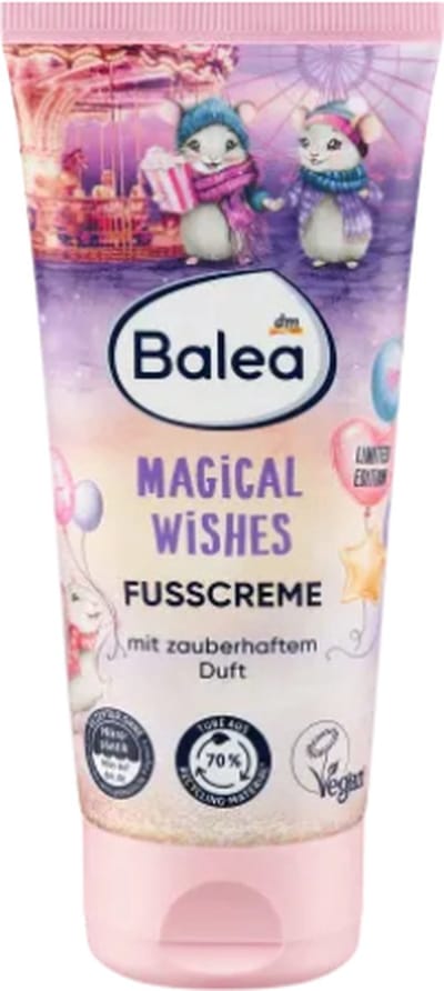 Balea Voetcrème Magical Wishes Kerst 2024 | 100 ml | Kerst Limited Edition Voetcrème