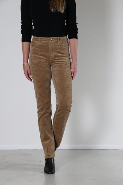 New Star broek - Elbe bruin broek - corduroy - dames L31 Maat 36