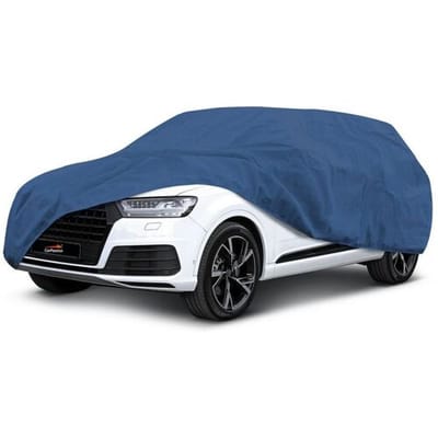 Carpassion Premium Autohoes - Beschermhoes - Waterdicht & Vorstbestendig - SUV/VAN - Maat L - Blauw - 410 x 460 cm