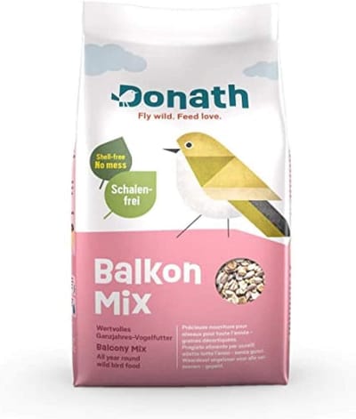 Balkonmix voor Wilde Vogels - Hoogwaardige Gepelde Mix voor Elk Seizoen