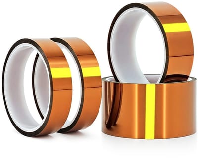 Hittebestendige Kleefband Polyimide Film 12mm x 33m voor Isolatie en Maskeren