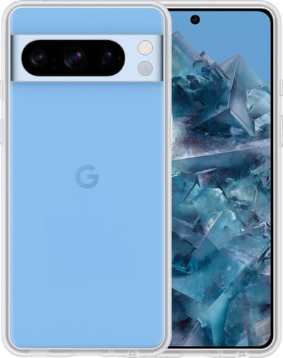 Hoesje - Geschikt voor Google Pixel 8 Pro - Sterk & Shockproof - Siliconen Case - Hoes Cover - Telefoonhoes - Transparant