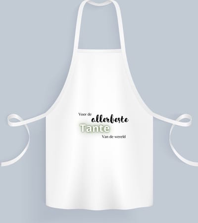 Akyol - voor de allerbeste tante van de wereld Keukenschort - Tante - de beste tante - verjaardagscadeau - verjaardag - cadeau - cadeautje voor tante - tante artikelen - kado - geschenk - gift - 82 bij 71 cm