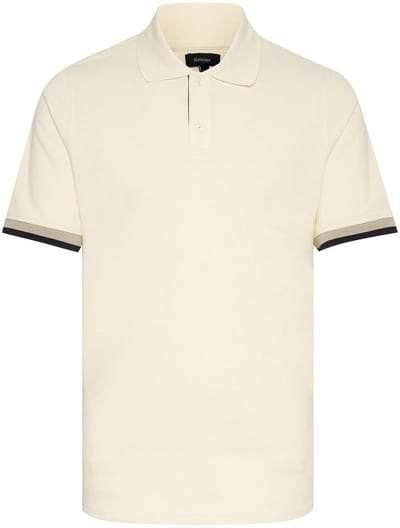 MATINIQUE Mascout Polo Stripe Polo's & T-shirts Heren - Polo shirt - Beige - Maat XL
