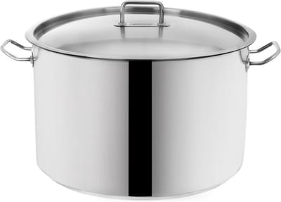 Kookpan Edelstaal met Deksel 40 cm, 30 l - Horeca Kookpot - Soeppan