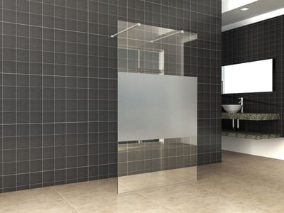 Wiesbaden Slim - Inloopdouche / Douchewand - 120x200 - Helder / Mat Glas - Antikalk - 8mm Veiligheidsglas - Excl. Stabilisatiestang en Profielset