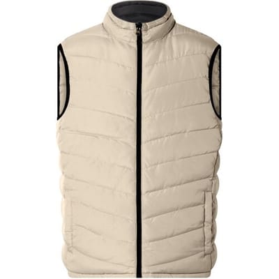 esmara Men Heren bodywarmer (Zwart/beige, L)