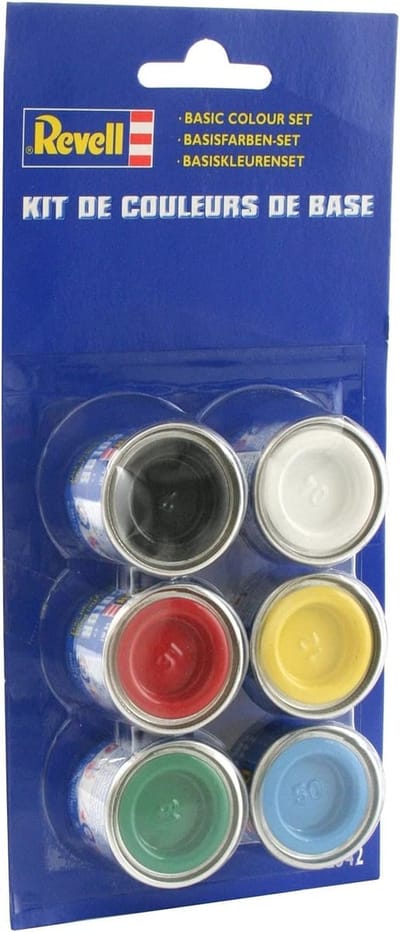 Kleurset 2 voor Modelbouw - 6x Emailverf in 14ml Tinlets