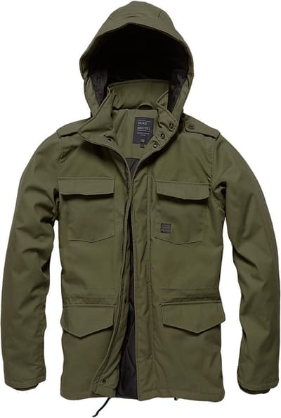 Vintage Industries Winterjas Darren Parka Dark Olive