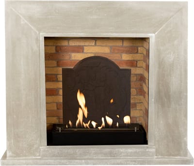 Xaralyn Bio-ethanol haard - Nero BME-SWP - wit gepolijst natuursteen - 3 KW verwarming - haardombouw inclusief inbouwhaard - schouw