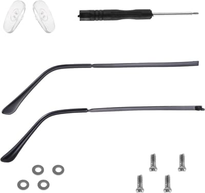 Bril Vervangende Tempels - Brilpootjes Set - Bril Reparen - TR-90 Anti-Slip - 2 Paar - Zwart