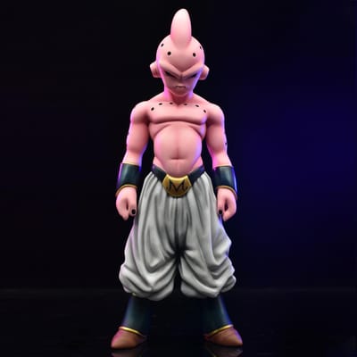 21cm Anime Dragon Ball Z Figuur Majin Buu Actiefiguren PVC Beeld Collectie Model Speelgoed Cadeaus with retail box pink