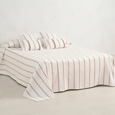 Gamusi Lichte gestreepte sprei van katoen/polyester voor het tussenseizoen RETTA 180 x 270 cm