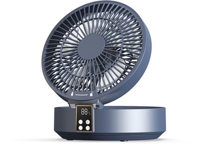 Tafelventilator met afstandsbediening, kleine bureauventilator, USB-oplaadbare ventilator, 3 snelheden, stil, krachtig, draagbaar, ideaal voor slaapkamer en thuis